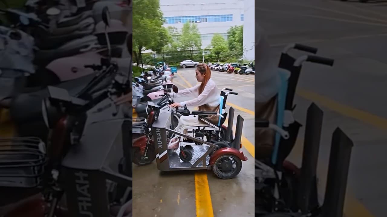 Do you like this mobility scooter car🚗? #scootercar #foldingscooter #automobile