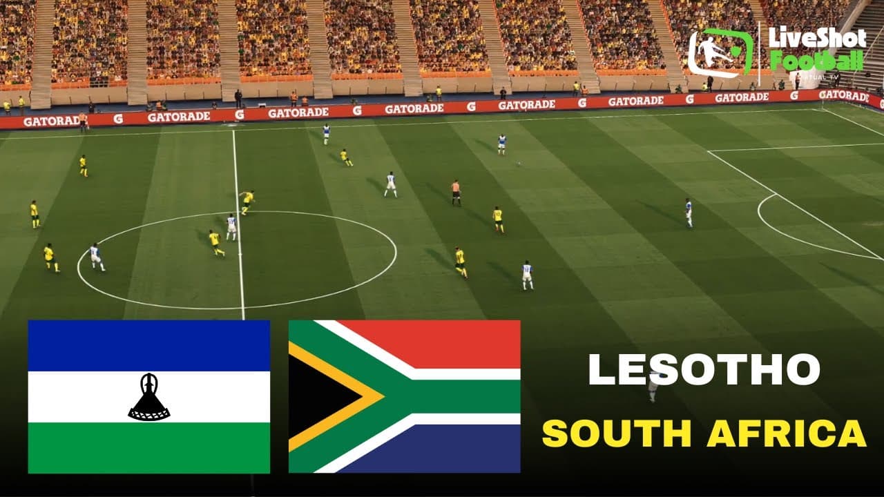 LESOTHO vs SOUTH AFRICA 🔴 World Cup Qualifiers | Match simulation pes21 video game