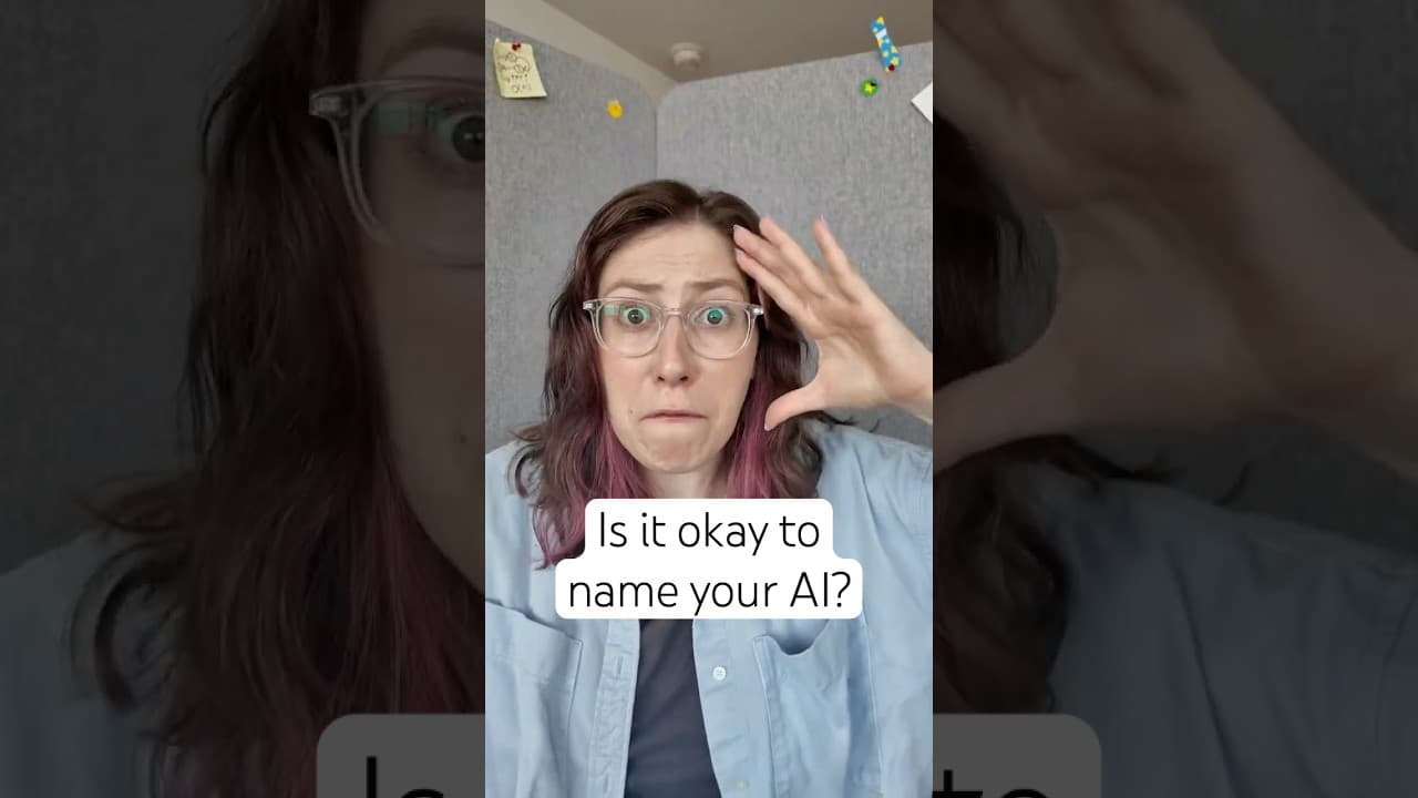 Is it okay to name your AI assistant?