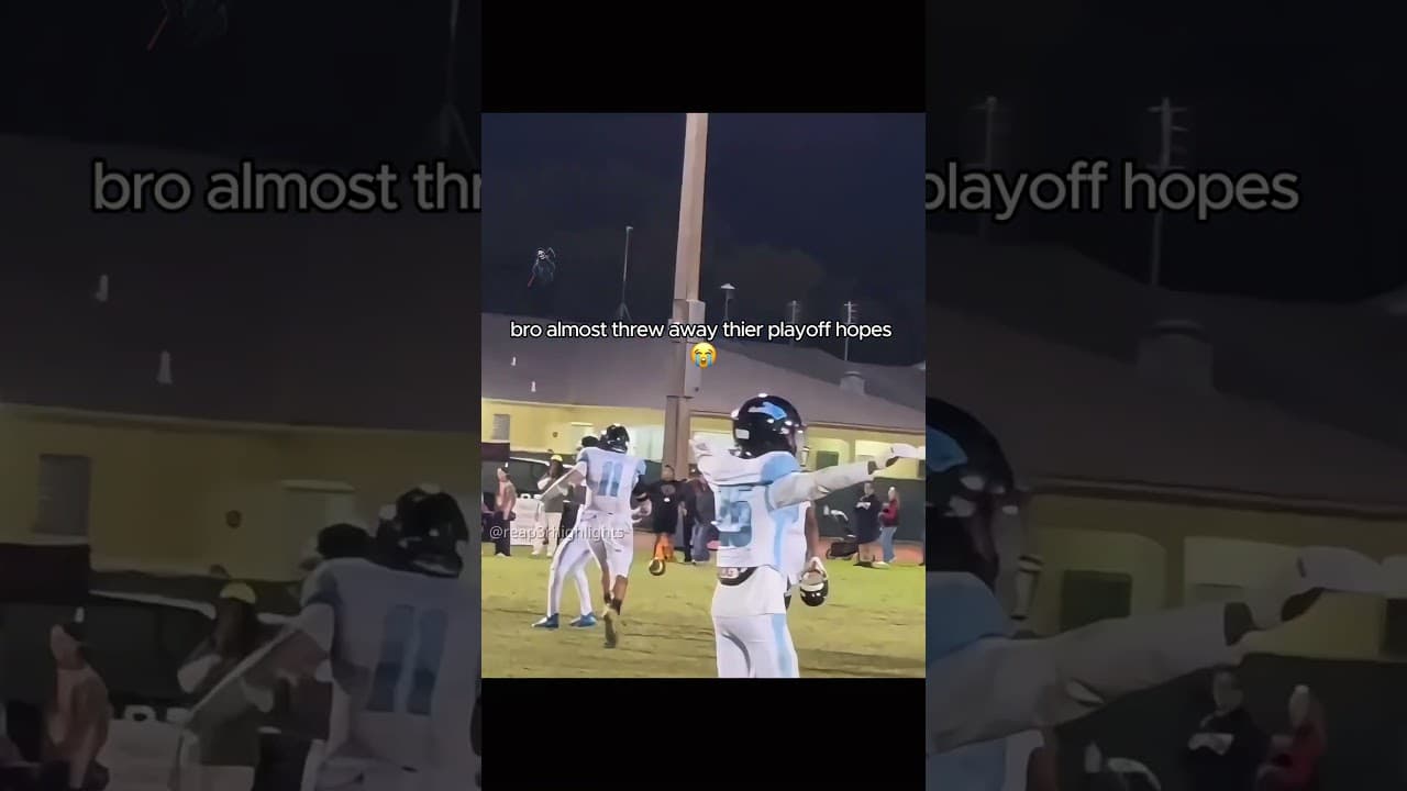 Would've been his last game ever 😭 #americanfootball