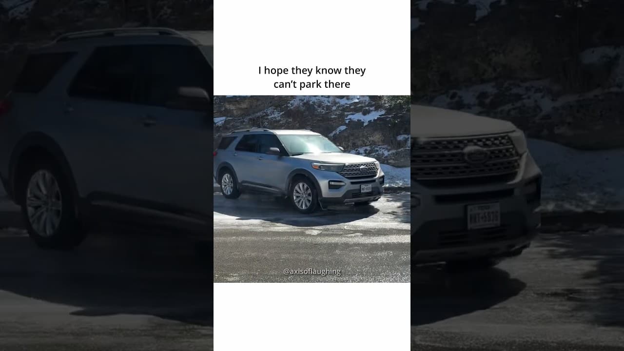 That’s not ideal parking #meme