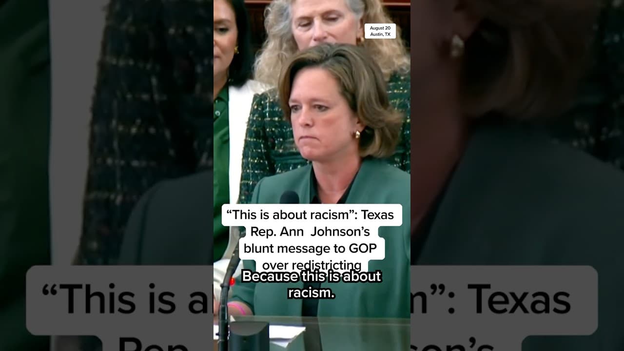 'This is about racism': Texas Rep. Ann Johnson's blunt message to GOP over redistricting