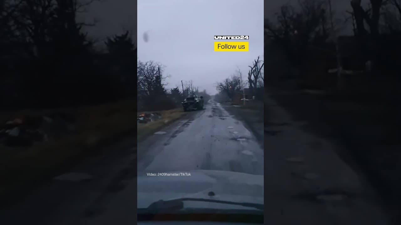 Ukrainian BRDM-2 Armored Vehicle Conducts Indirect Fire #warinukraine