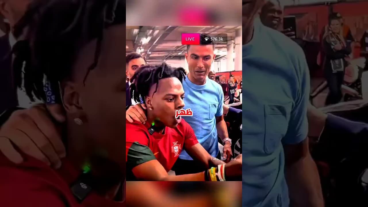 خدعة رونالدو المزيّف وآيشو سبيد 😅🔥 ثم اللقاء الحقيقي! #رونالدو #soccer #cr7 #كرة_القدم