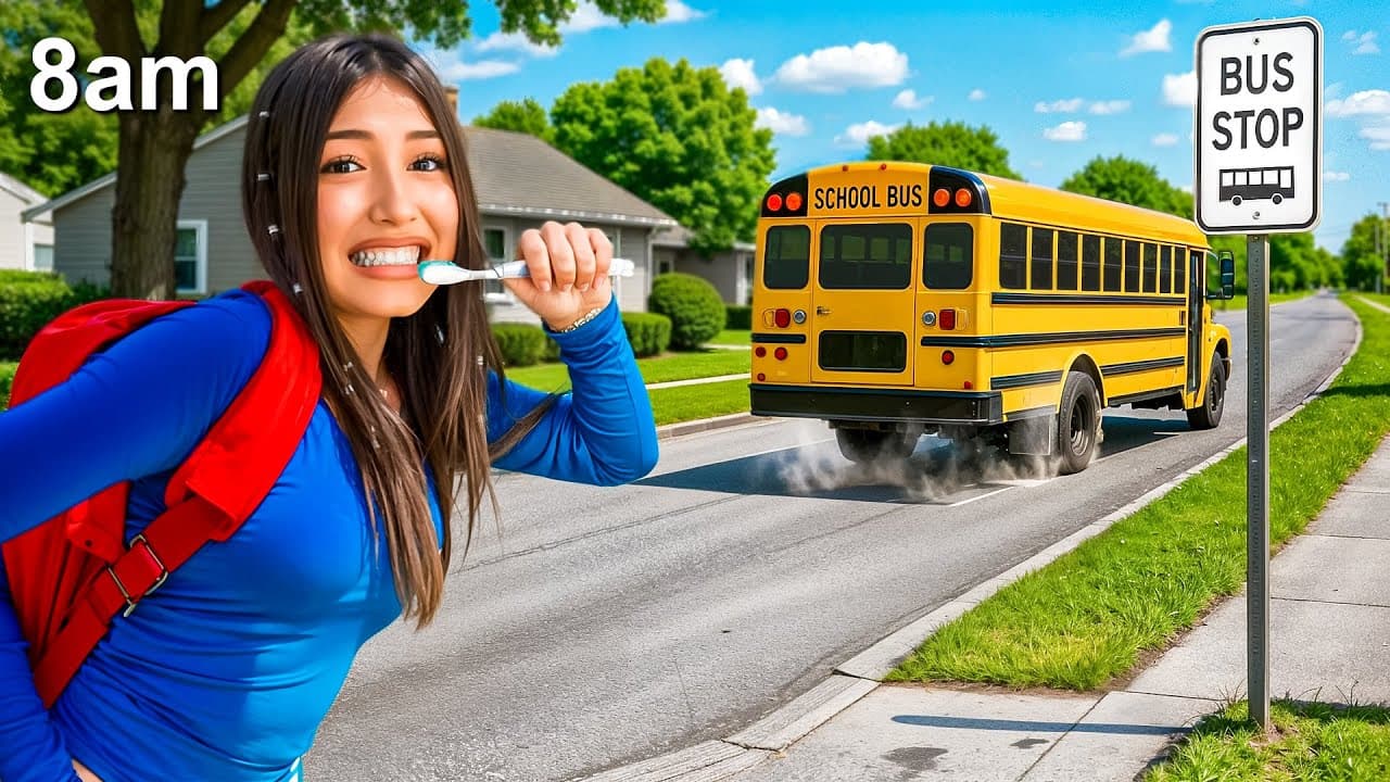 FIRST DAY of SCHOOL ROUTINE (gone wrong‼️) eslis