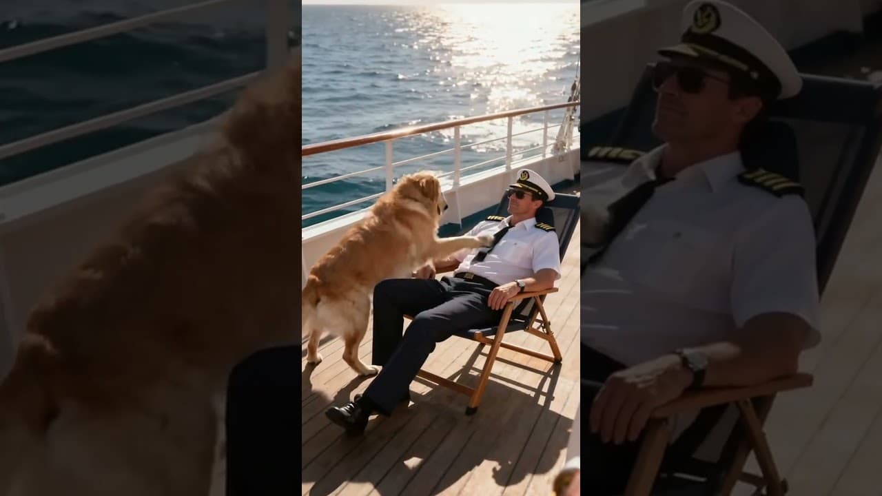 孕婦蜜月搭輪慘遭棄大海！金毛警犬急奔求救帥氣船長，險些釀成悲劇~~#金毛犬 #消防員 #goldenretriever #firefighter #rescuedog #funny