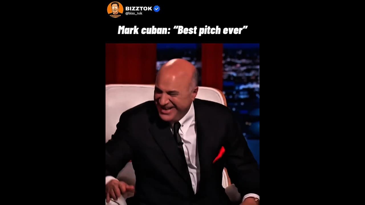 Mark Cuban Said its The best pitch ever 😂‼️ #sharktank