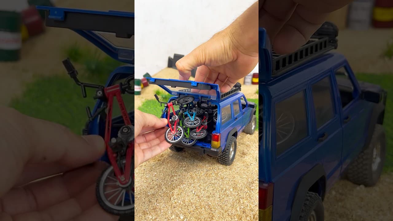 Jeep Cherokee/ MN78 Delivery Minibikes #rccars #automobile #treding #viral #fyp #shorts