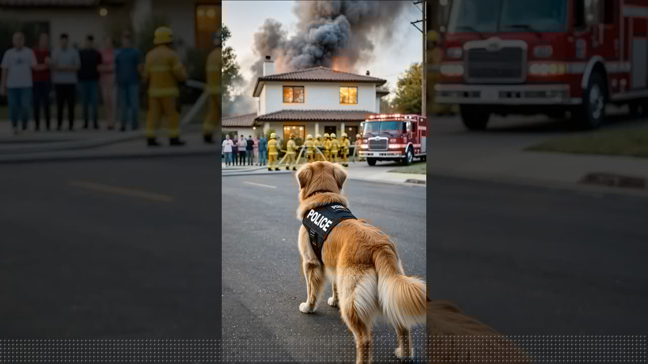 Animal warning to humans | Golden Retriever rescue child #dogs #rescue #animals #shorts