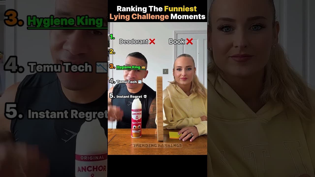 Ranking The Funniest Lying Challenge Moments 🤡 #shorts #funny