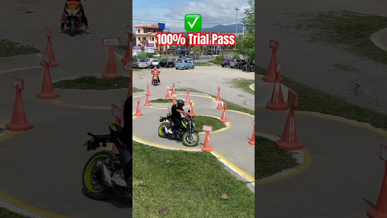 Bike trial pass in nepal #nepal #india #mrsuzukidrivingschool #shorts #viral #support #butwal
