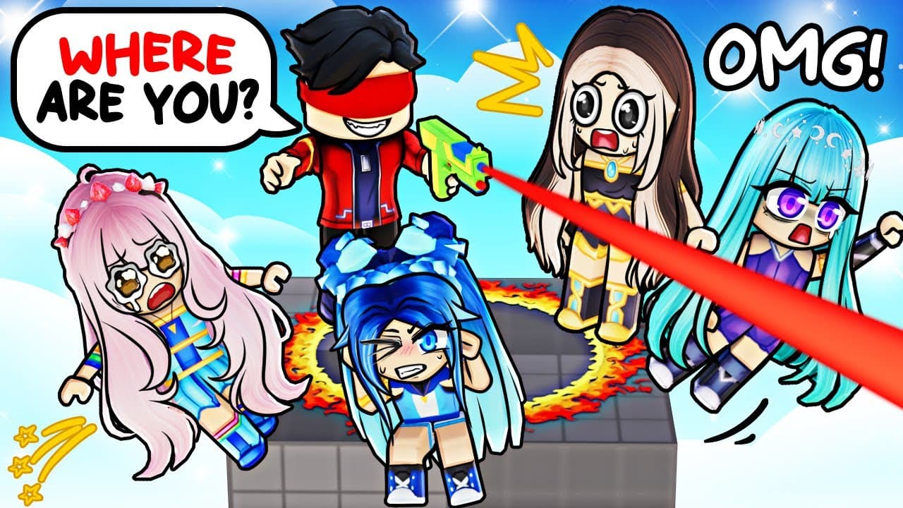 We Can't See EACH OTHER in Roblox Blind Shot!