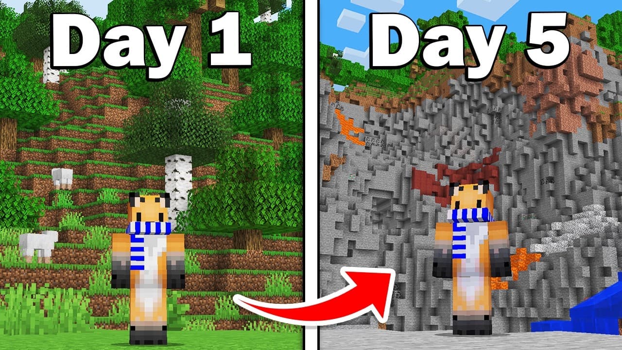 Minecraft, de 5 Másodpercenként eltűnik egy block