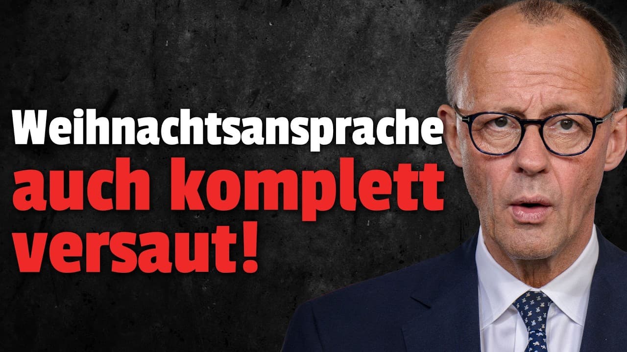 💥Merz Weihnachtsansprache geht VOLL in die Hose!