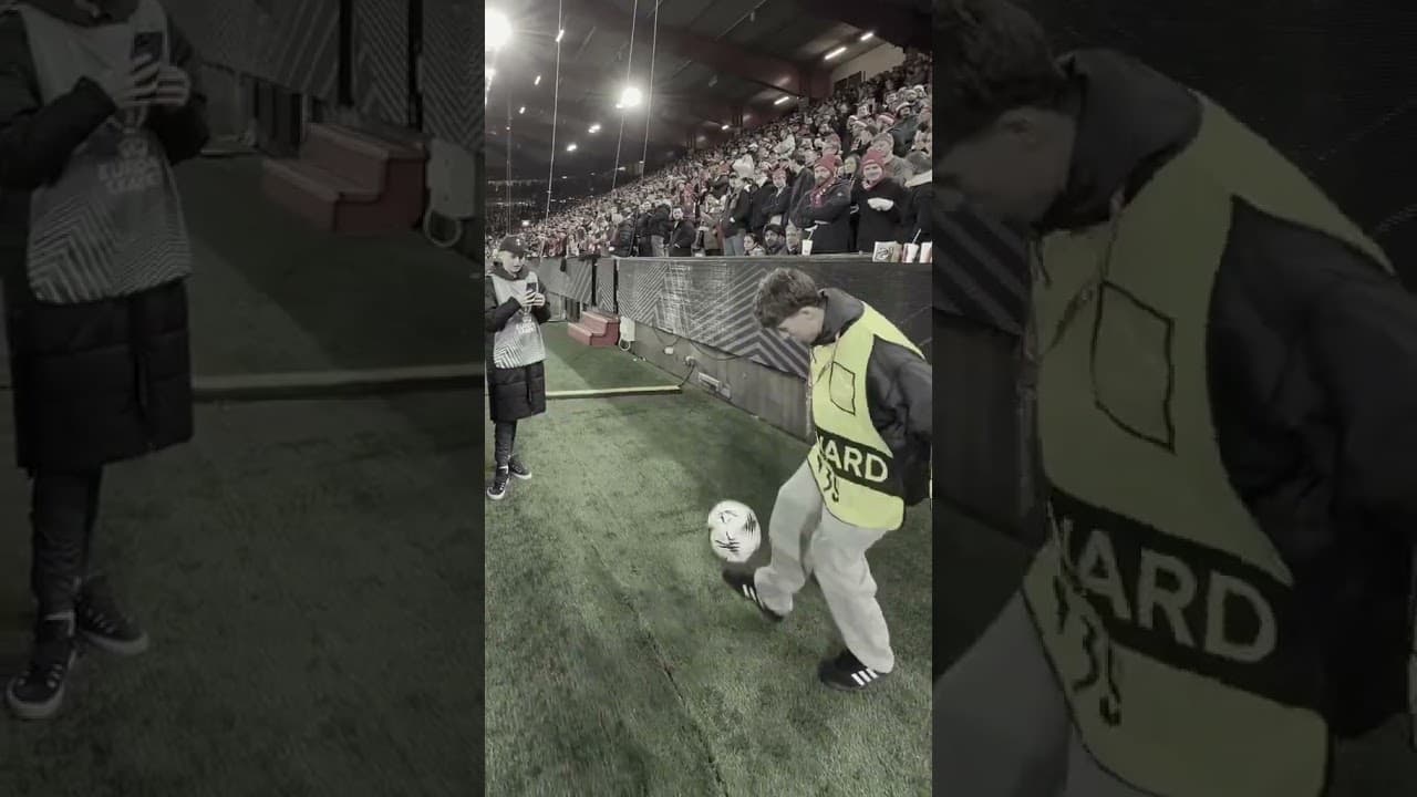 Think they liked it 😅 #ballboys #footballskills #football #reaction #freestyleralex