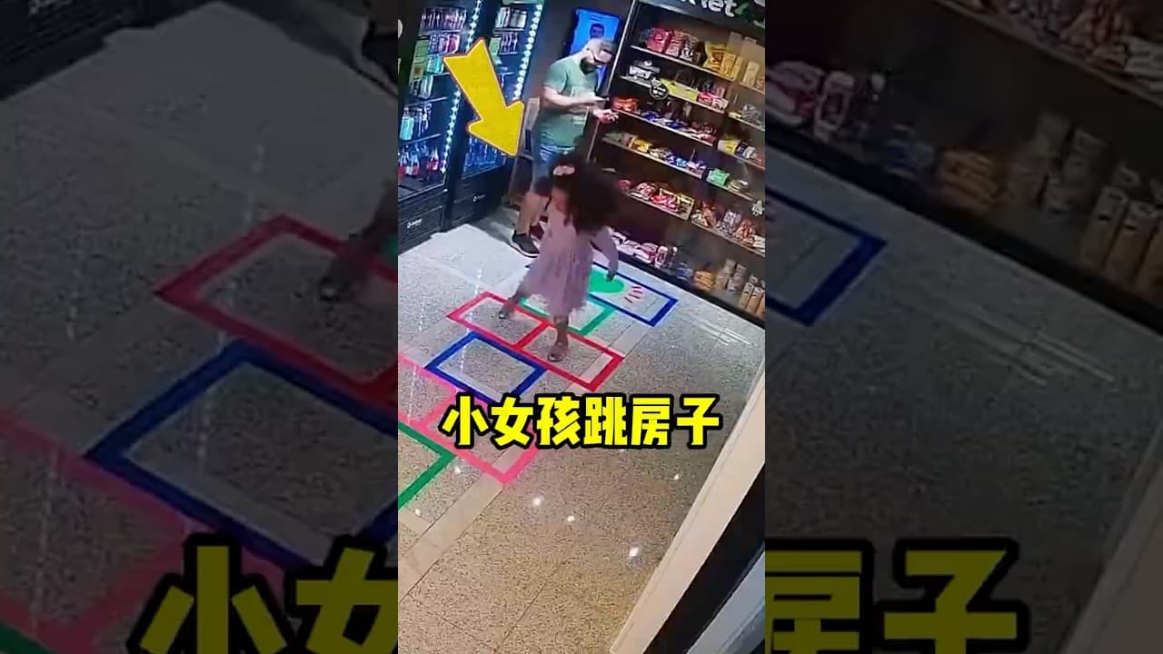 小女孩玩跳房子游戏 @market4u