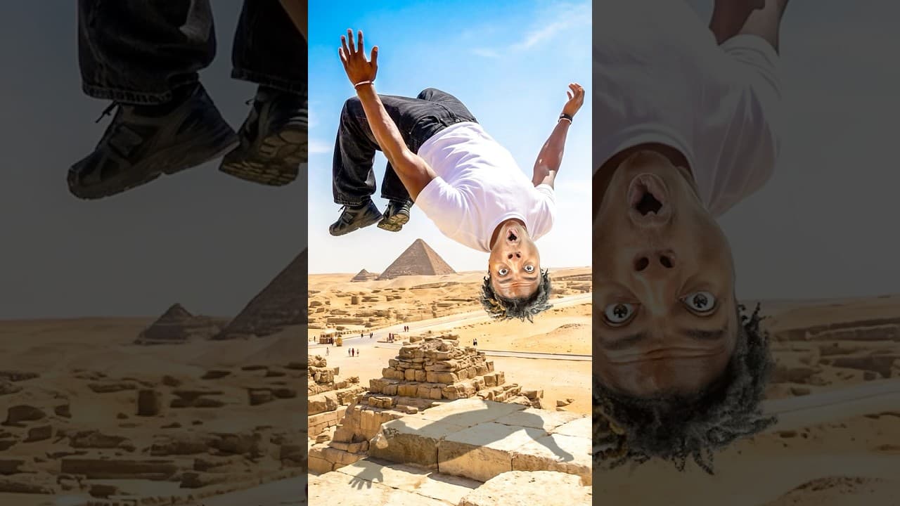 I Backflipped At The Pyramids! 🇪🇬