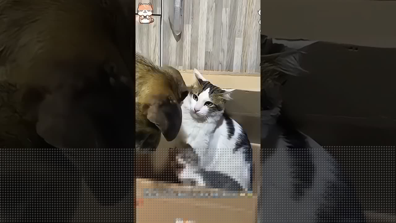 Every mother’s will protect her baby #cat #cutecat #catlovers #funnycats #cats #fyp #viralvideo