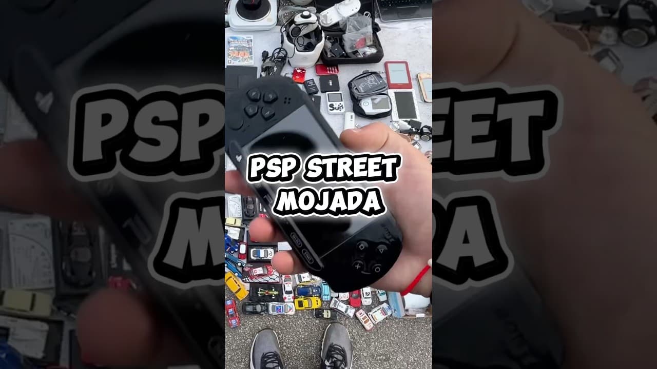 Una PSP no se puede dejar pasar… Aun que esté mojada 😂😂 #rastro #psp #negociacion #fail #roto