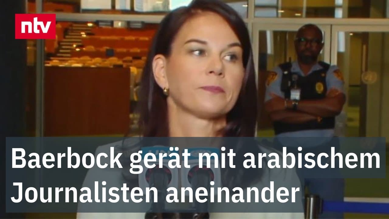 Baerbock gerät mit arabischem Journalisten aneinander - "Zuerst möchte ich Sie bitten..."
