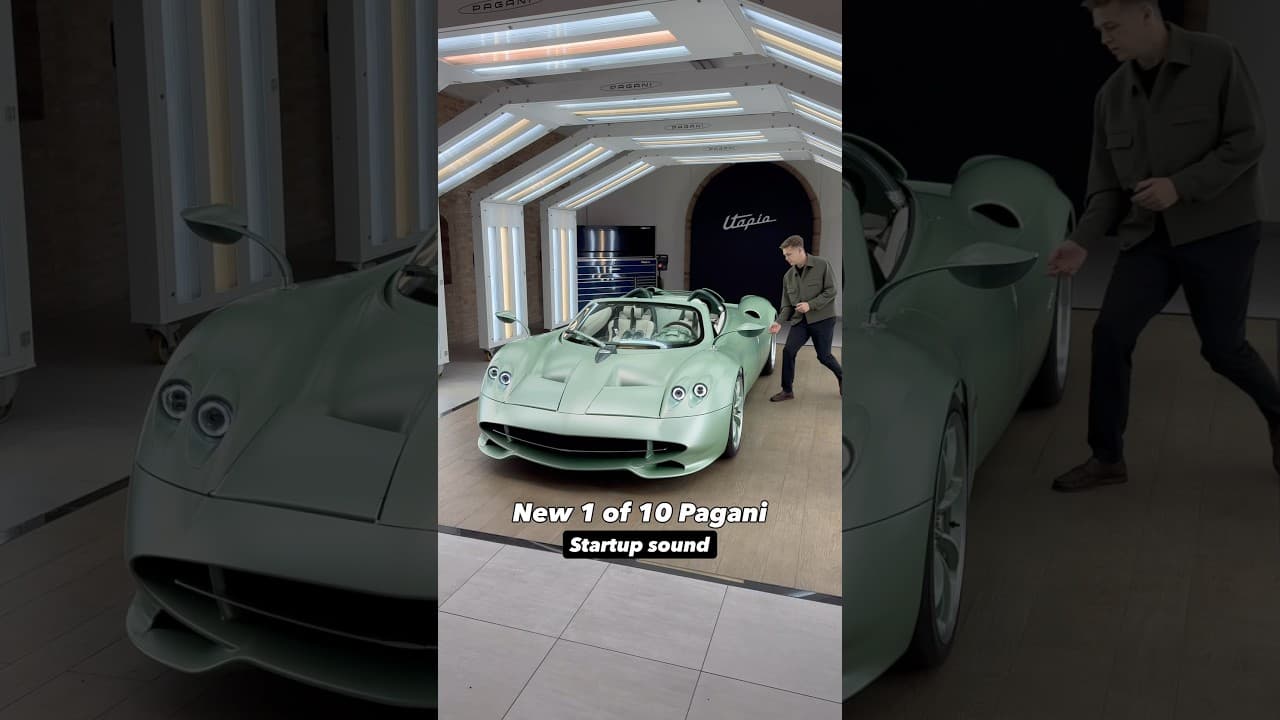 Pagani V12 ASMR 🤤 New Pagani Condalunga Speedster sound #pagani #shorts #huayra #supercars