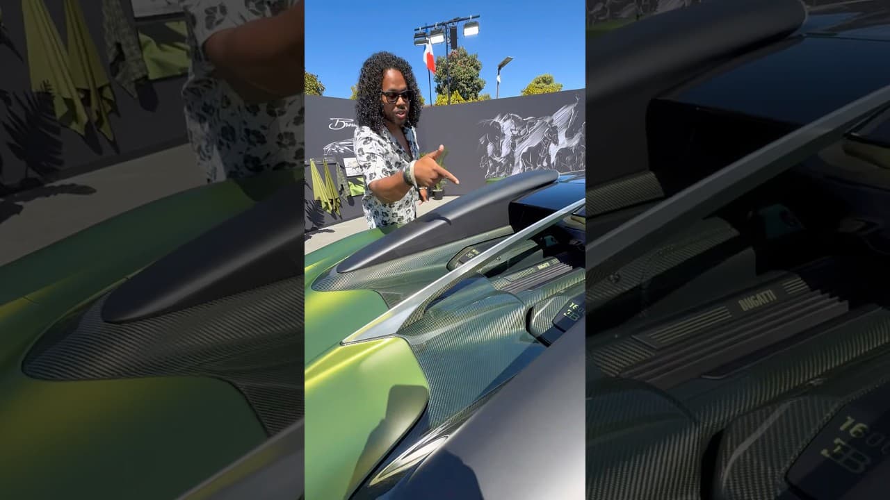 This $20 Million Dollar Bugatti has a horse in the shifter.