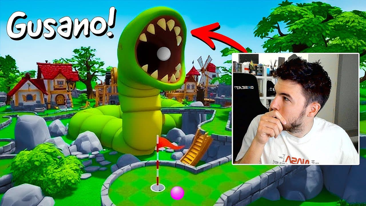 Nos come GUSANO GIGANTE!! GOLF IT