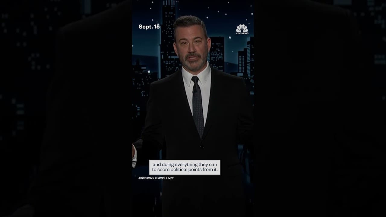 Jimmy Kimmel's show pulled after Charlie Kirk comment