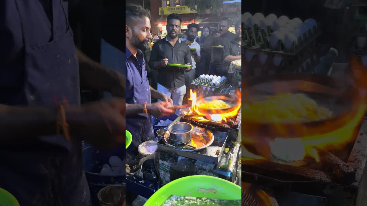 Flash Man omelette Making Palayam market