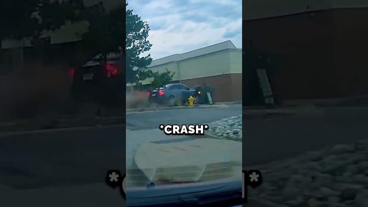 Hit And Run Driver Gets Instant Karma! 😂