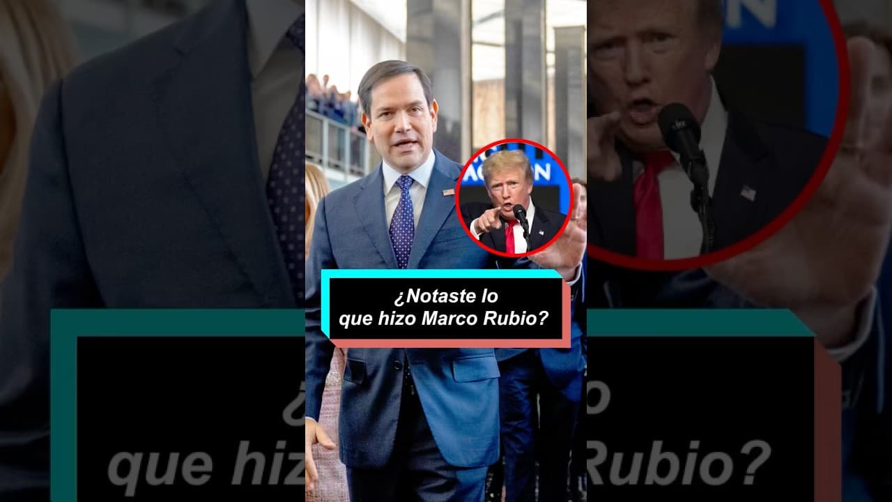 ¿Notaste lo que hizo Marco Rubio? #trumpnews #trumpupdates #fyp #trumpupdates