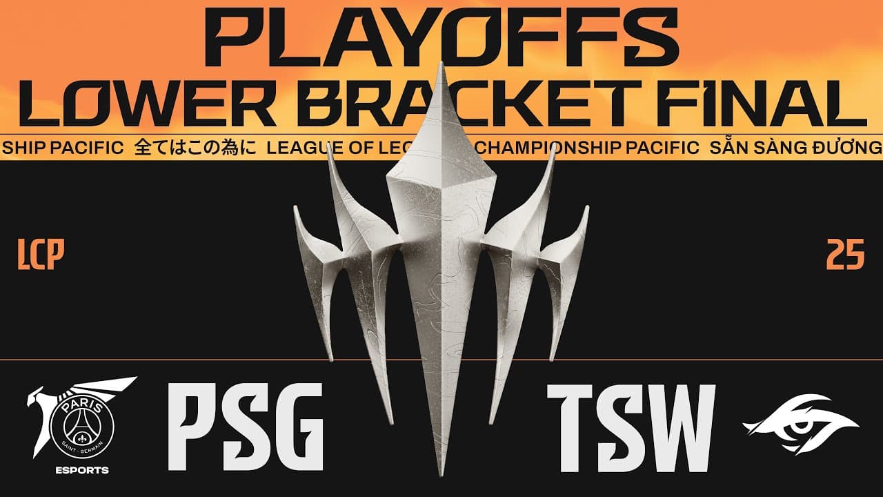 [中文] PSG vs TSW | LCP 2025 Season Finals Playoffs | Lower Bracket Final
