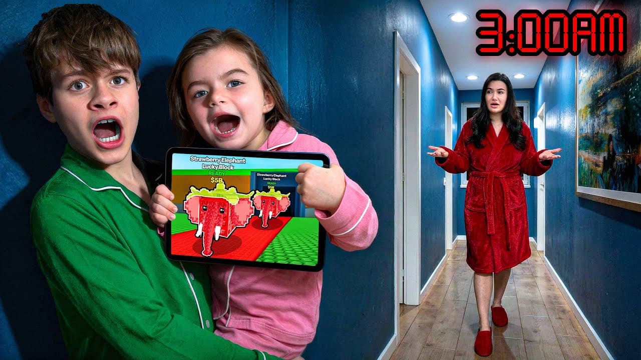 On Joue à ROBLOX Pendant La NUIT EN SECRET 🤫 