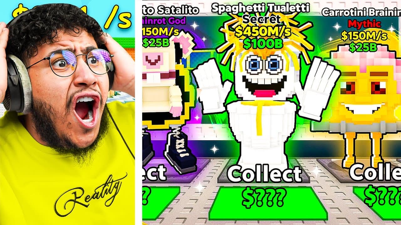 ملك السرقة سرق السيكرت الذهبي 😍🔥 روبلوكس roblox steal a brainrot