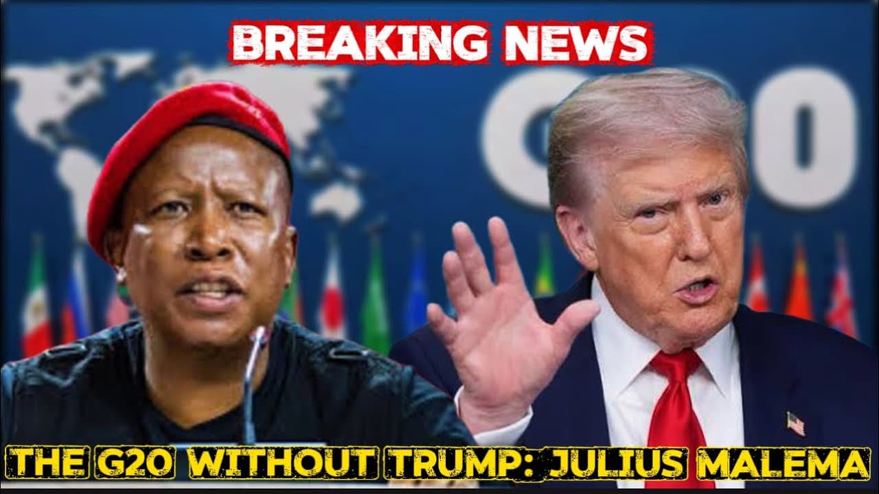 Malema Reacts Strongly to Trump’s G20 Boycott as Operation Dudula Protest Sparks Arrests