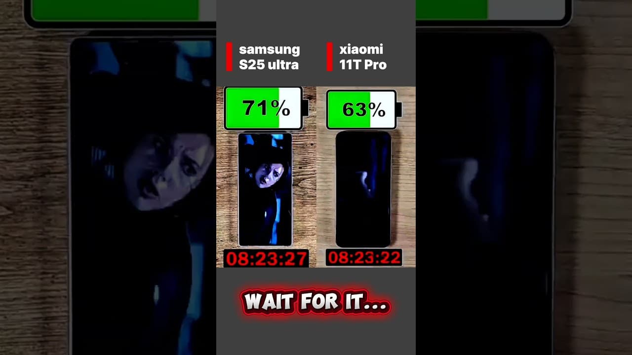 ☠️⚡ SAMSUNG S25 ULTRAVS XIAOMI 11T PRO BATTERY TEST!!