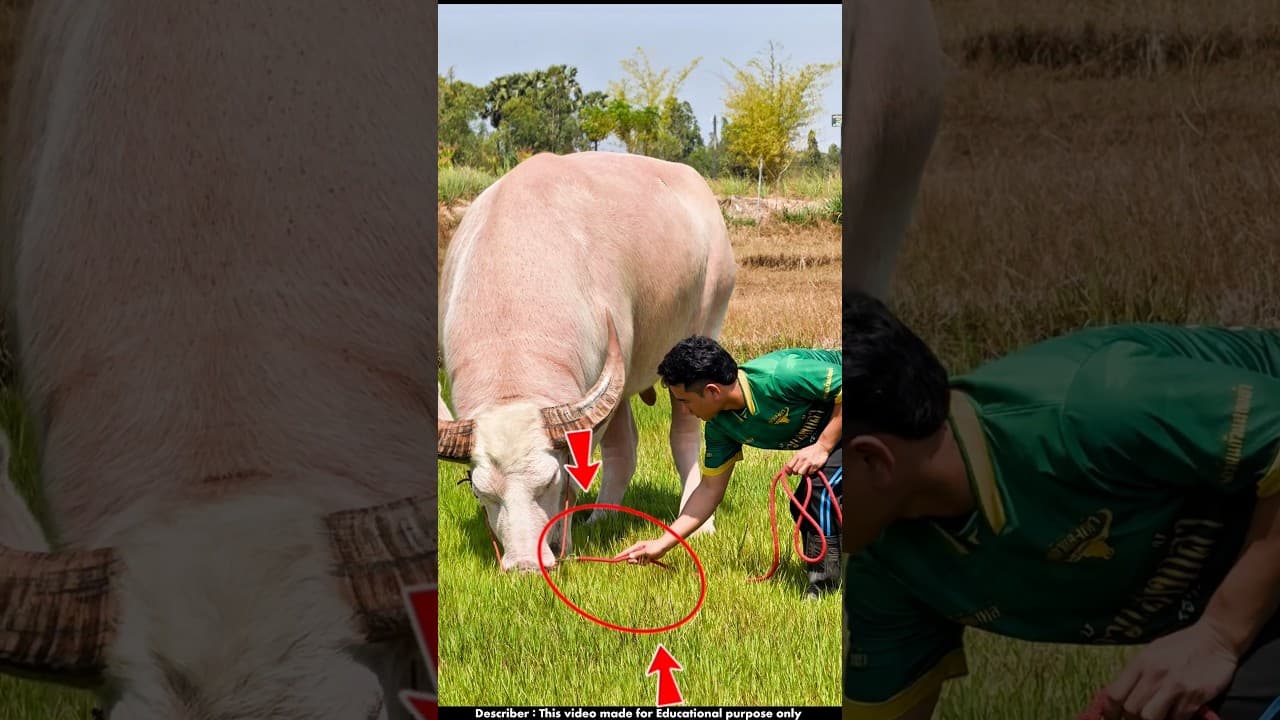 ছেলেটি তার মহিষটিকে কিভাবে পোষ মানাচ্ছে | Animal Taming