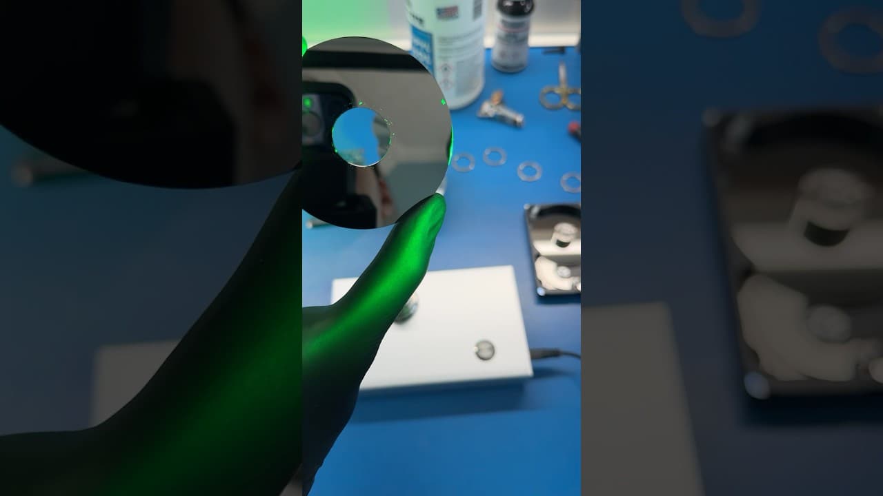 Hard Drive Platter Extraction... #technology