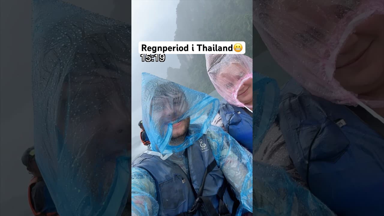 Det regnade mer än 4 dagar i streck🤯😭 #thailand #regn