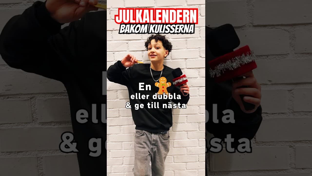 En kaka eller dubbla&gevidare? #behindthescenes  #julkalender #tidstjuven #svt #payitforward #bts