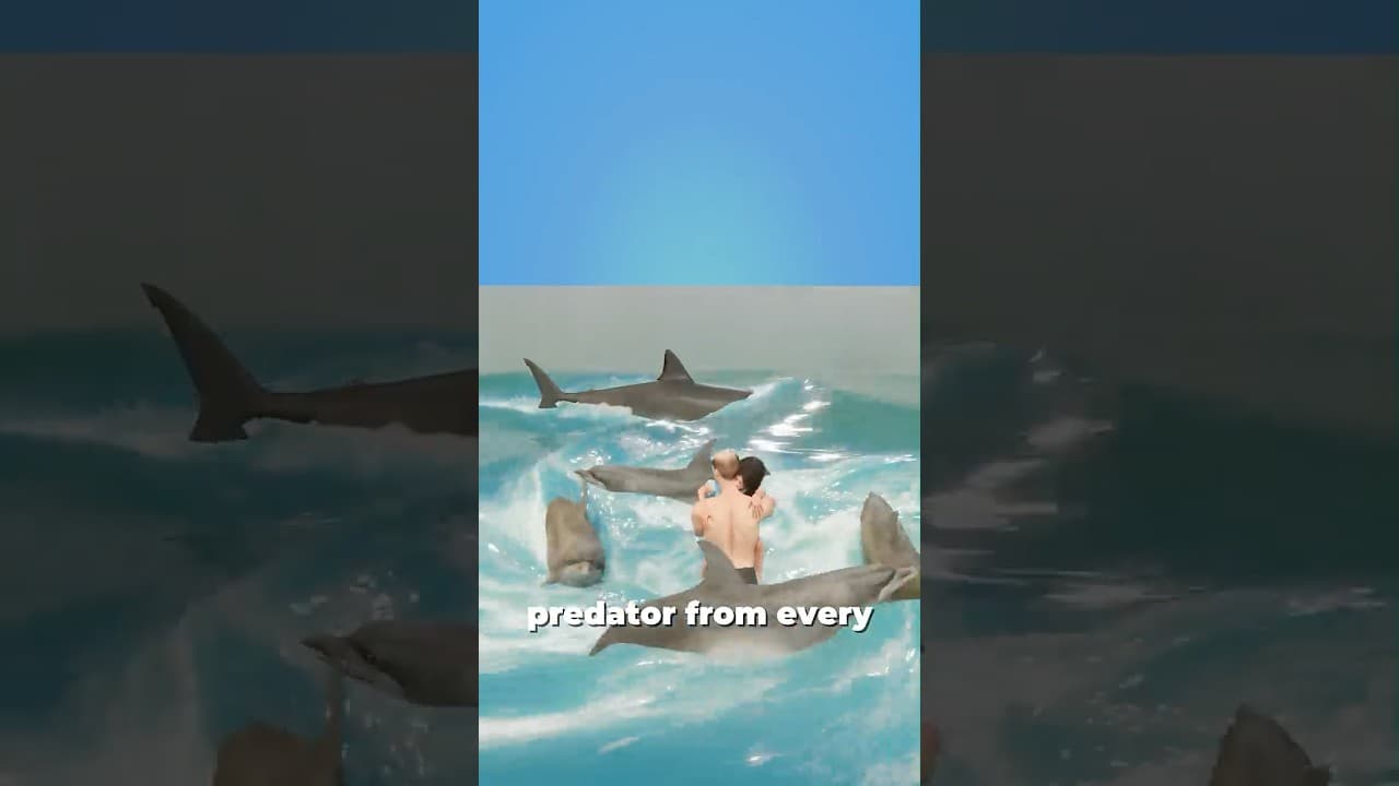 40 Minutes Trapped Between Dolphins and a Great White Shark 🐬🦈