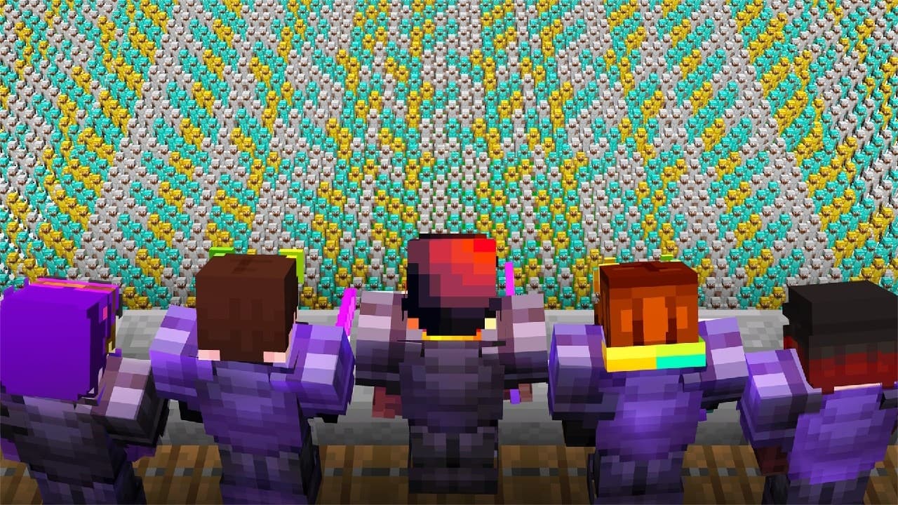 Minecraft 10 Pros vs 1000 Players