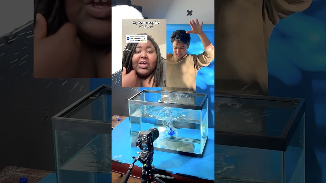 I shot a coconut water commercial in my room