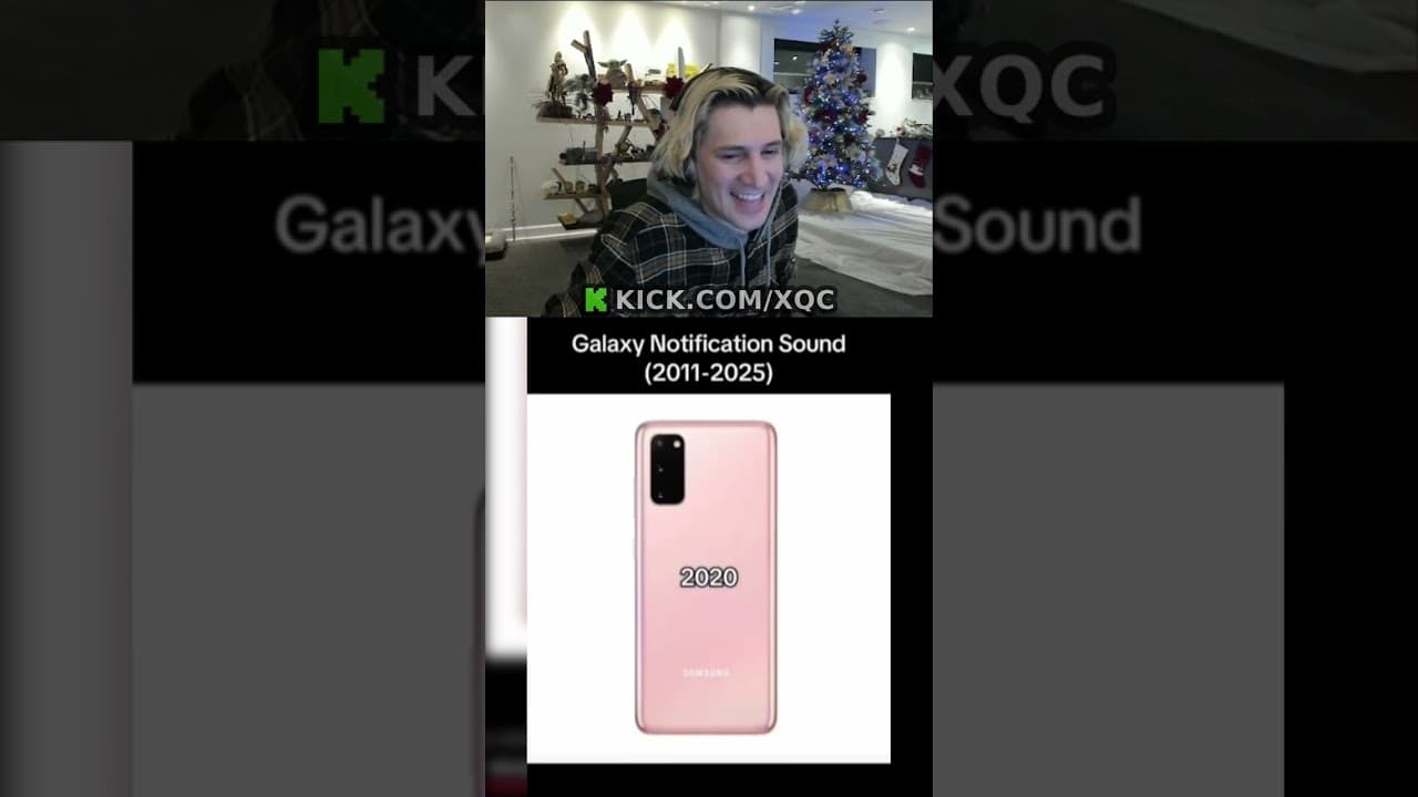 xQc Reacts to Samsung Galaxy Notification Sound Evolution