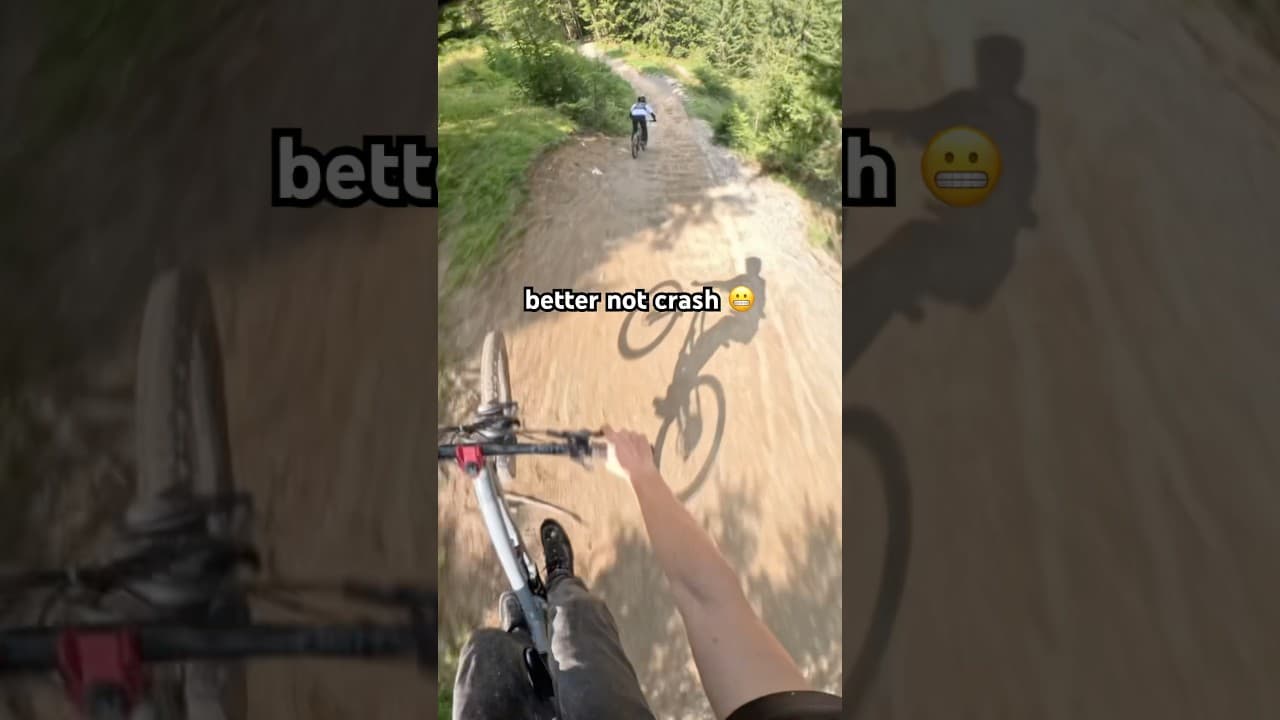 better not crash 🫣😂 #mtb #bikes #bikepark #crash #shorts