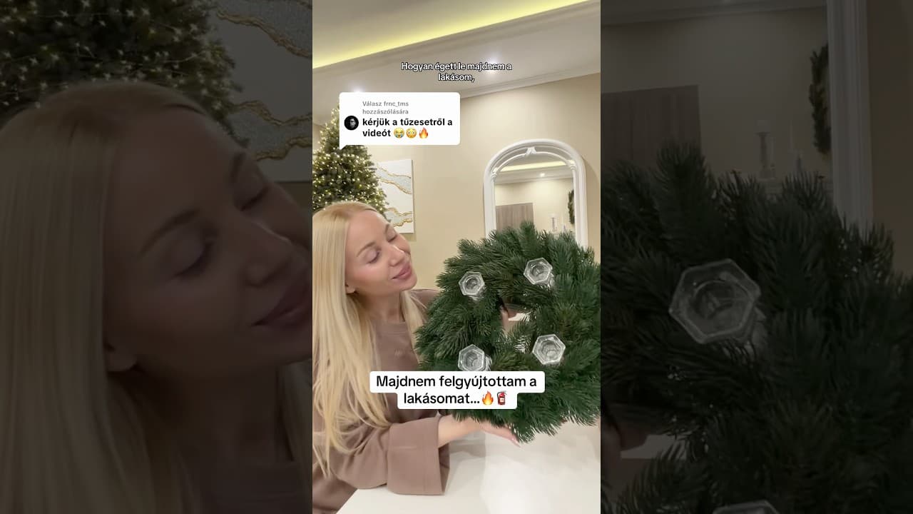 Majdnem leégett az otthonom!🔥🧯 #hungary #christmas #missmood #diy #storytime #christmasdecoration