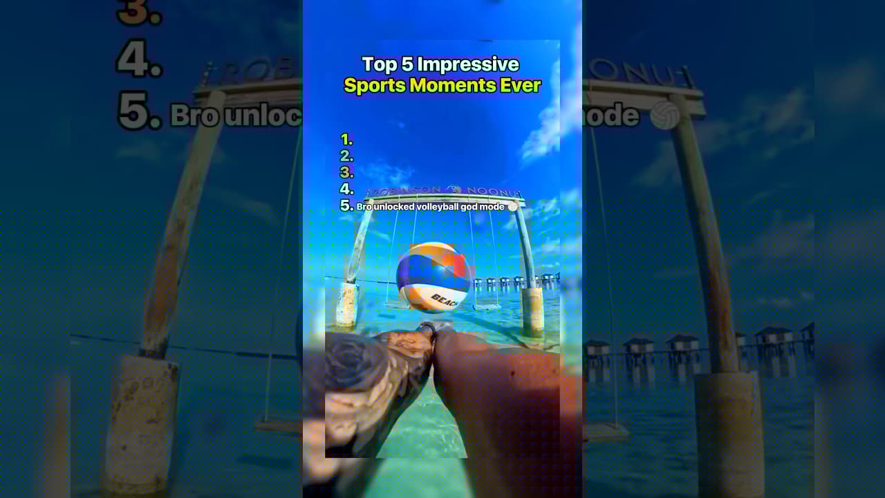 Top 5 Impressive Sports Moments 🤟 #tiktok #best #sports