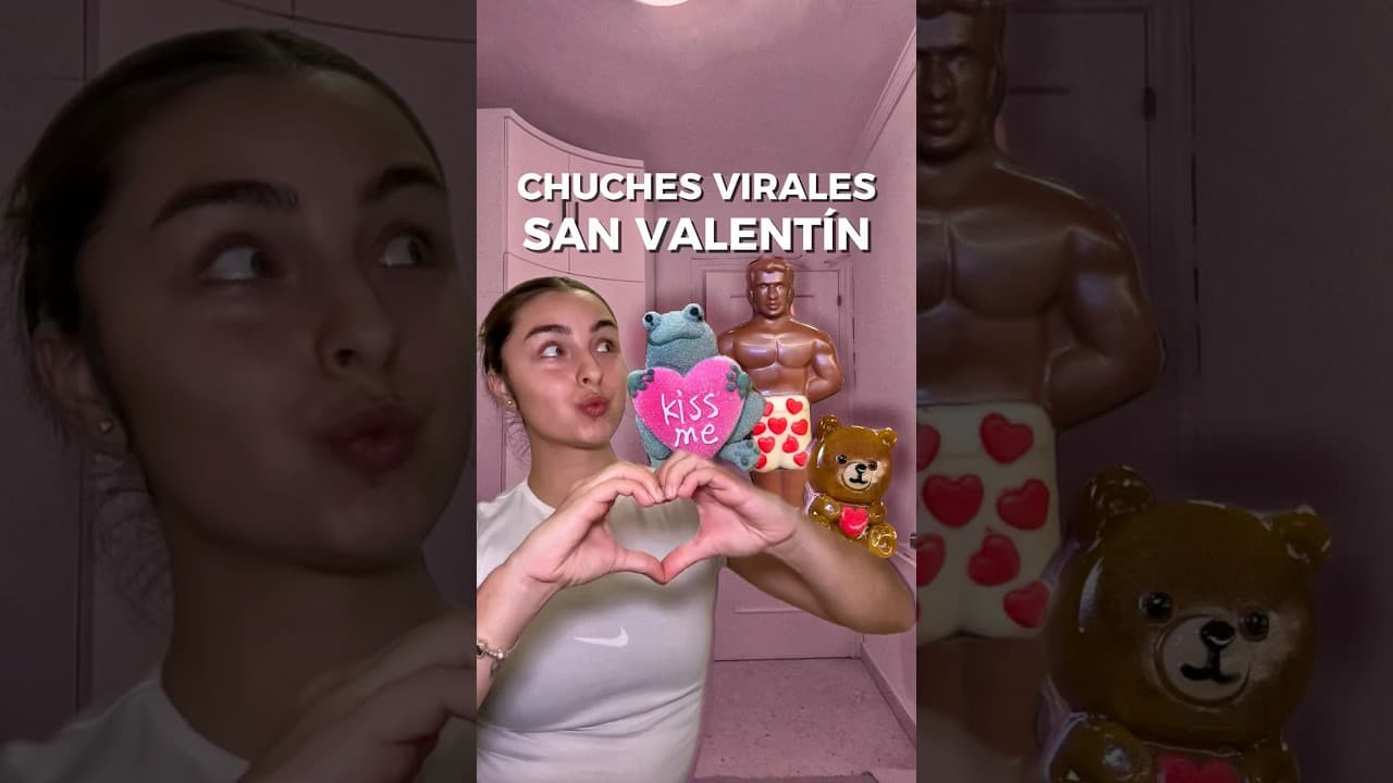 PROBANDO CHUCHES VIRALES de SAN VALENTÍN 💘🍭😱