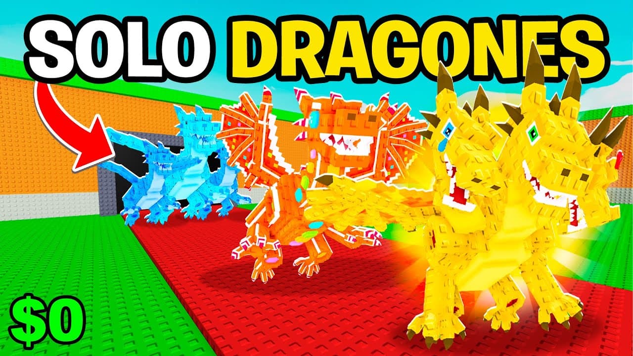 DE $0 a $100T SOLO con BRAINROTS DRAGONES
