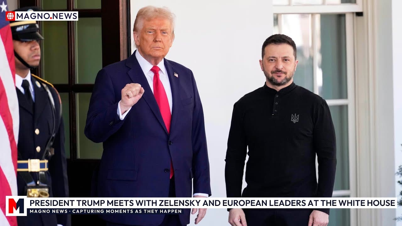 🇺🇸 President Trump Holds Peace Talks with Zelensky and European Leaders at the White House [LIVE]